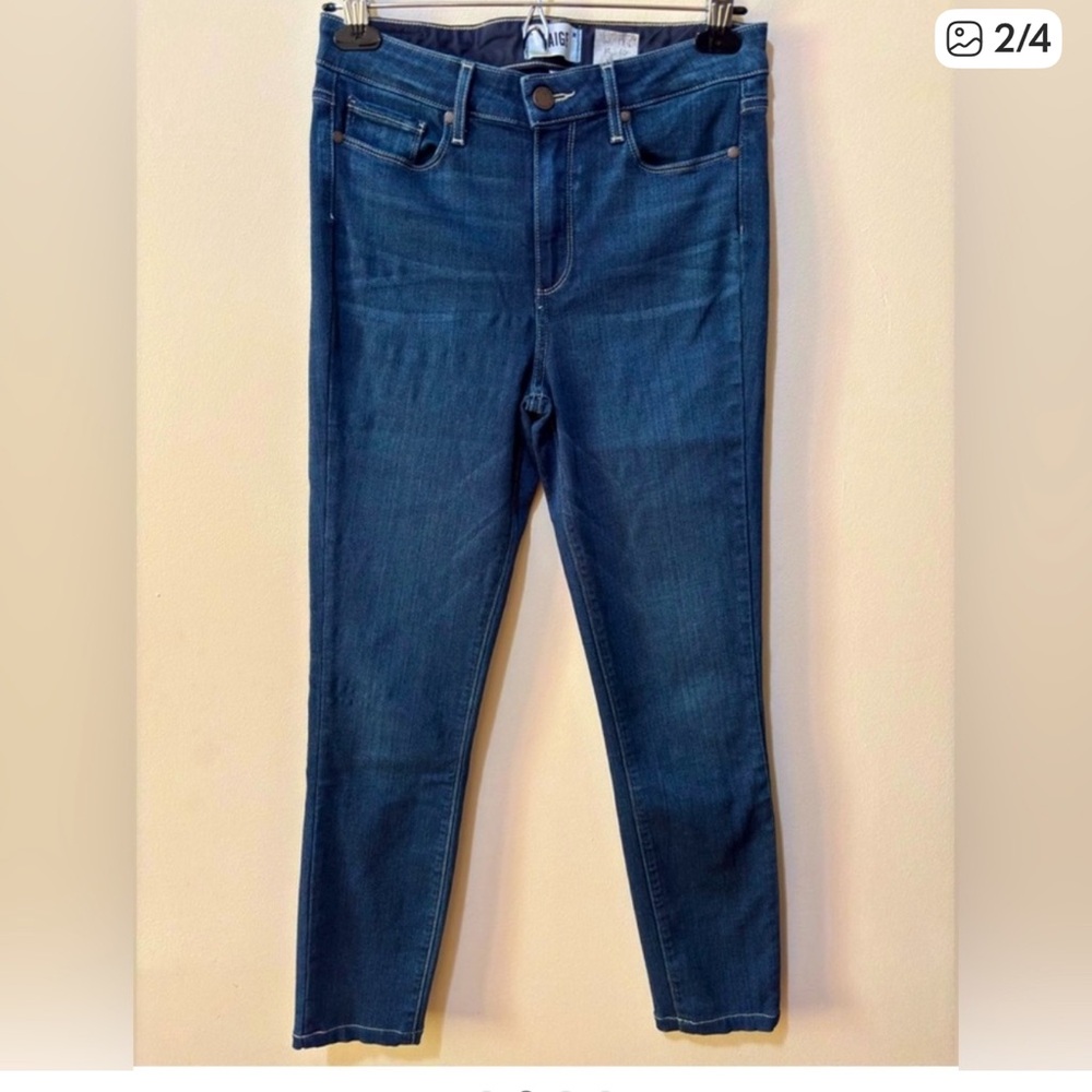 Paige Hoxton Ultra Skinny Blue Women's Jeans, size 28